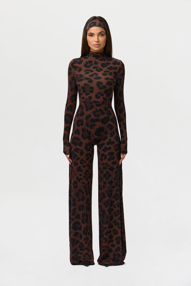 Naked Print Wide-Leg Jumpsuit