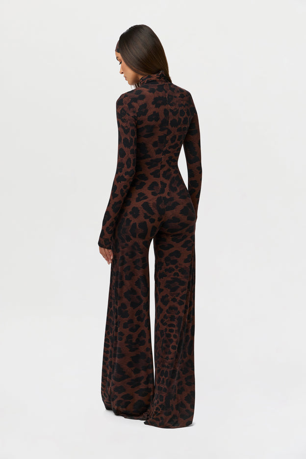 Naked Print Wide-Leg Jumpsuit