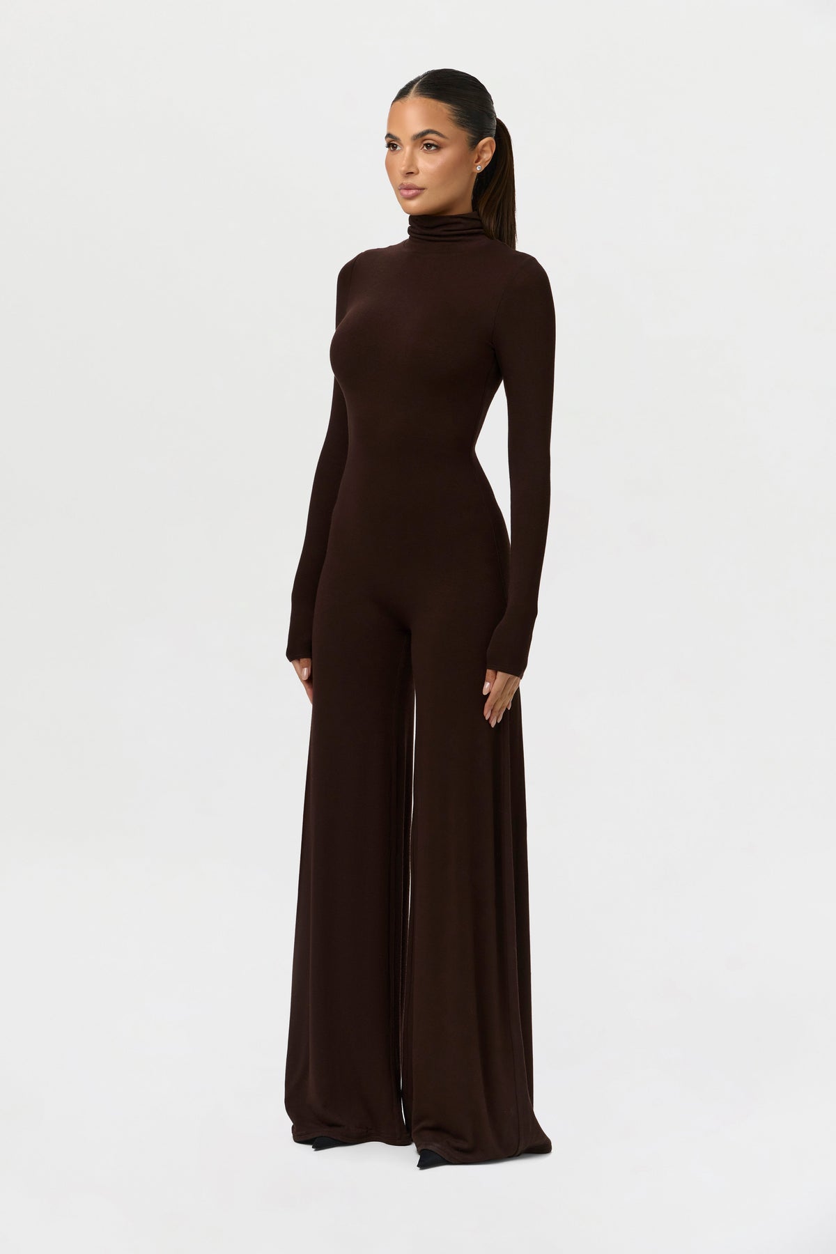 Dark Chocolate NW Sculpt Wide-Leg Jumpsuit