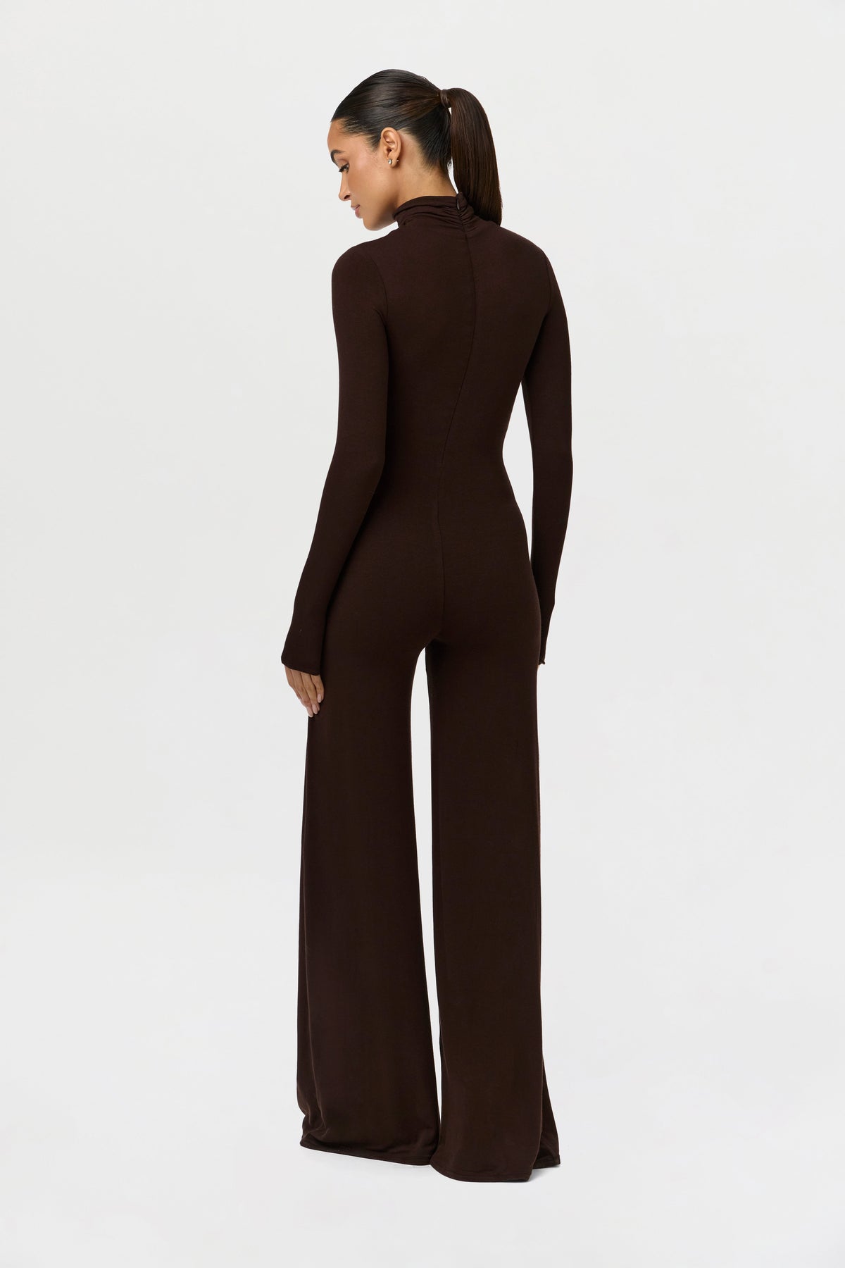 Dark Chocolate NW Sculpt Wide-Leg Jumpsuit