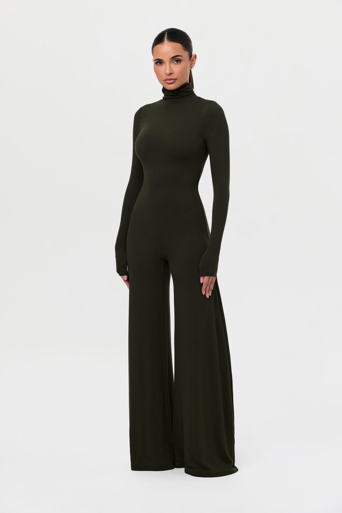 Olive NW Sculpt Wide-Leg Jumpsuit