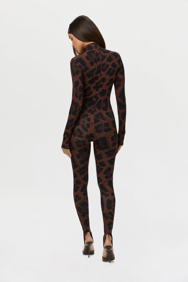 Naked Print Stirrup Jumpsuit