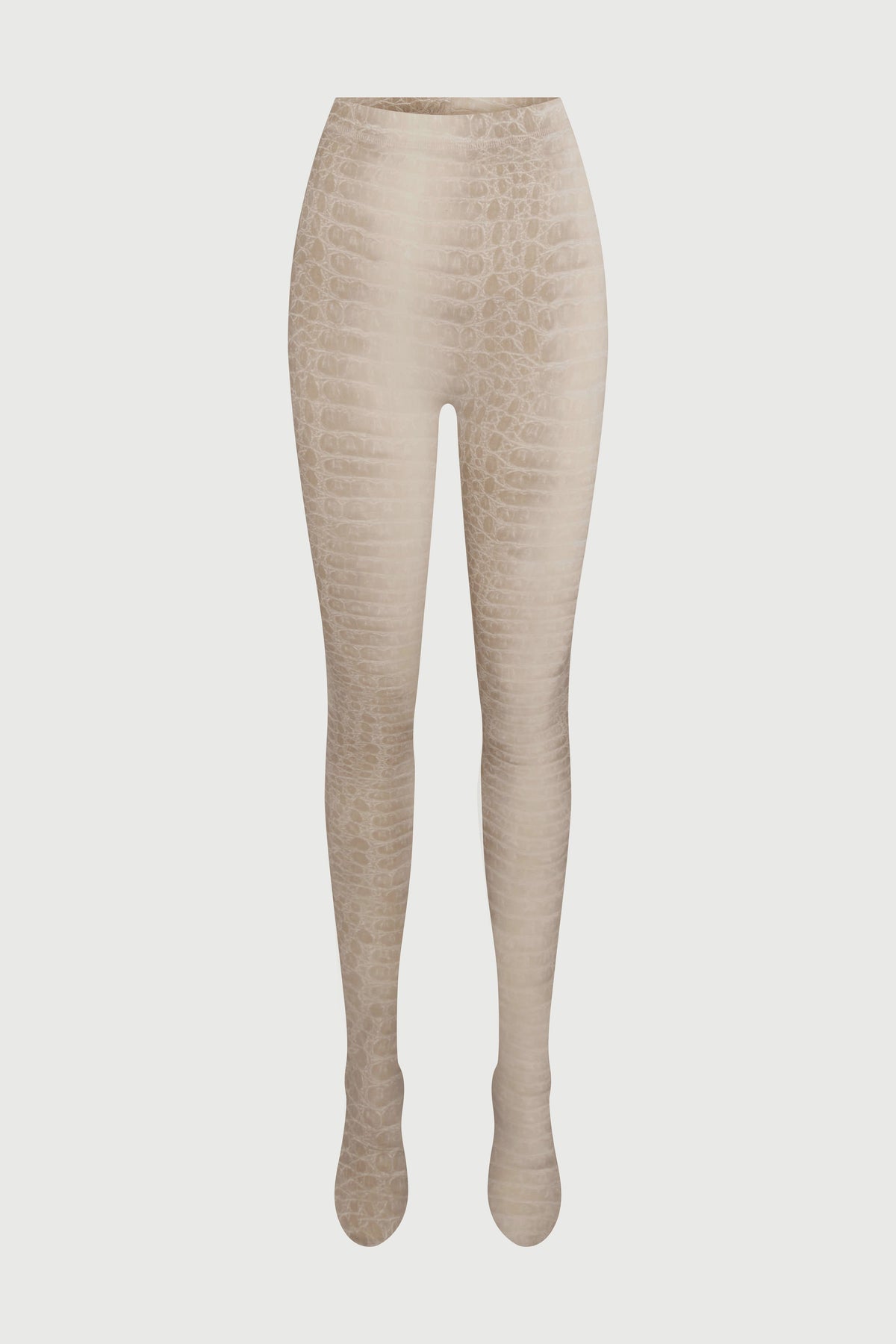 Bone Crocodile Naked Print Tights