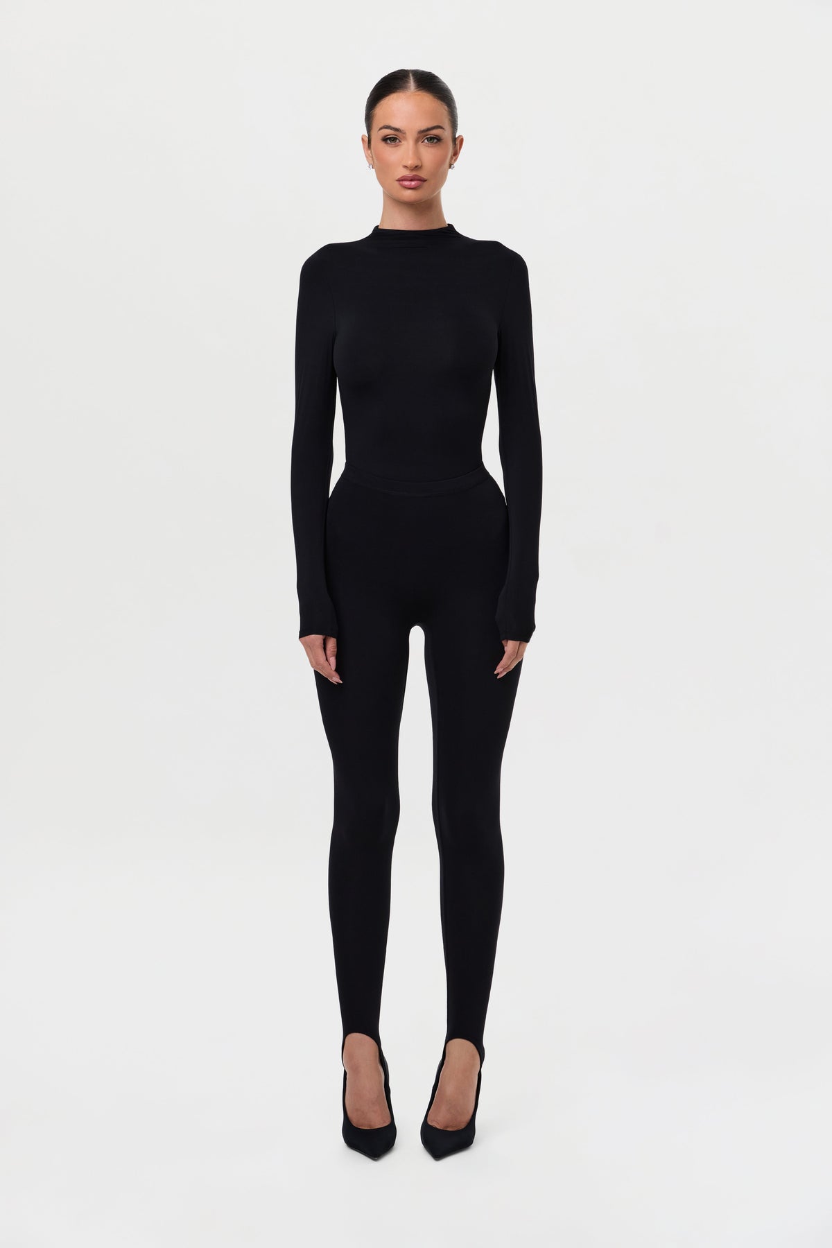 Black Naked Stirrup Legging