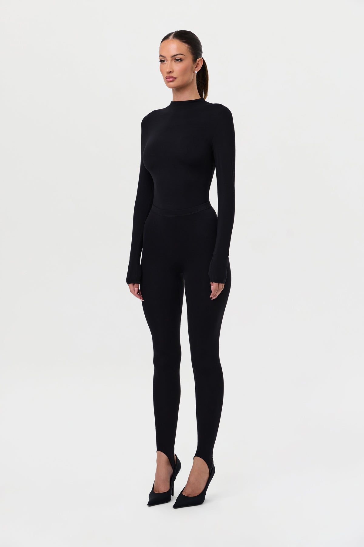Black Naked Stirrup Legging