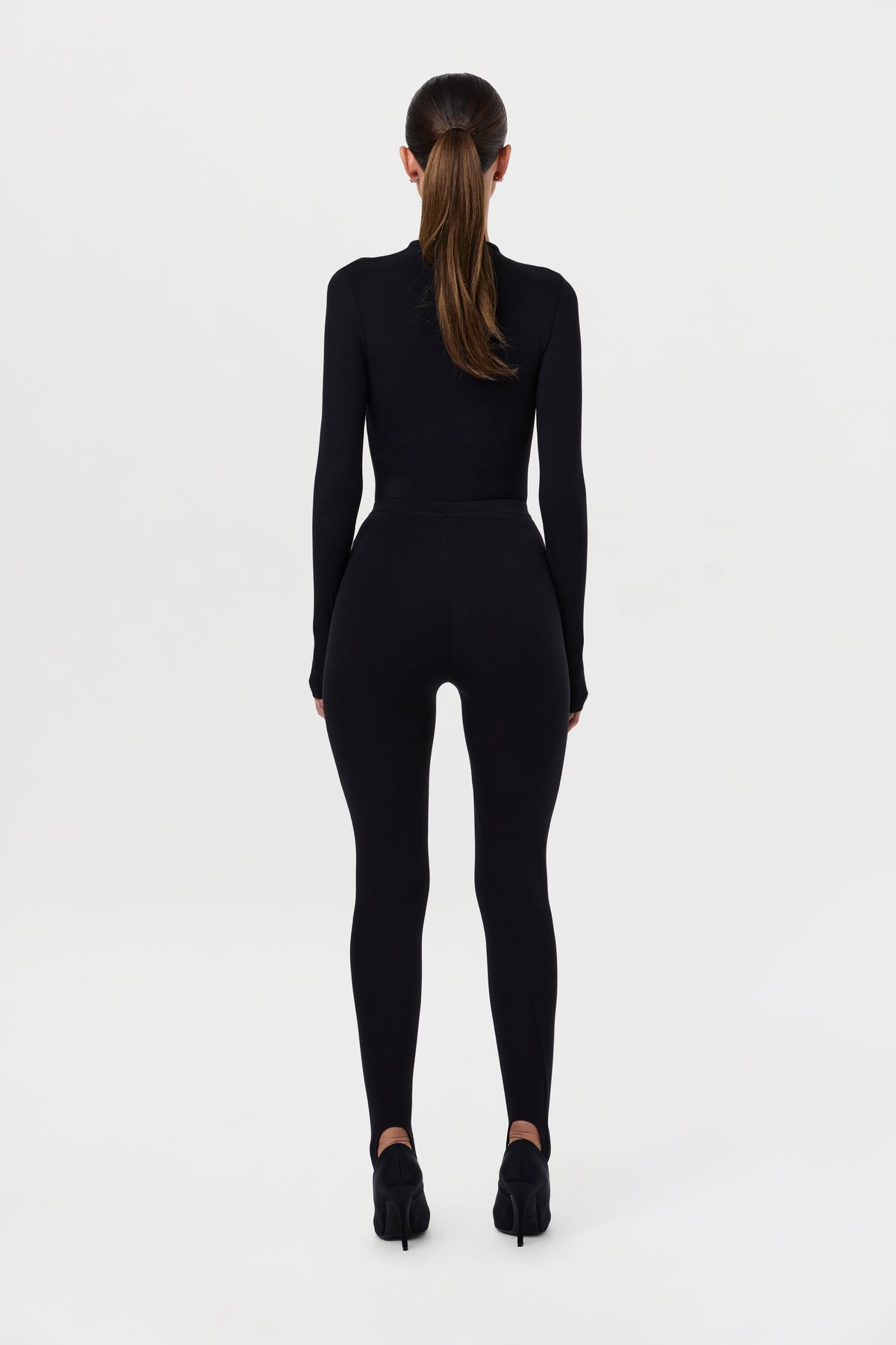Black Naked Stirrup Legging Petite