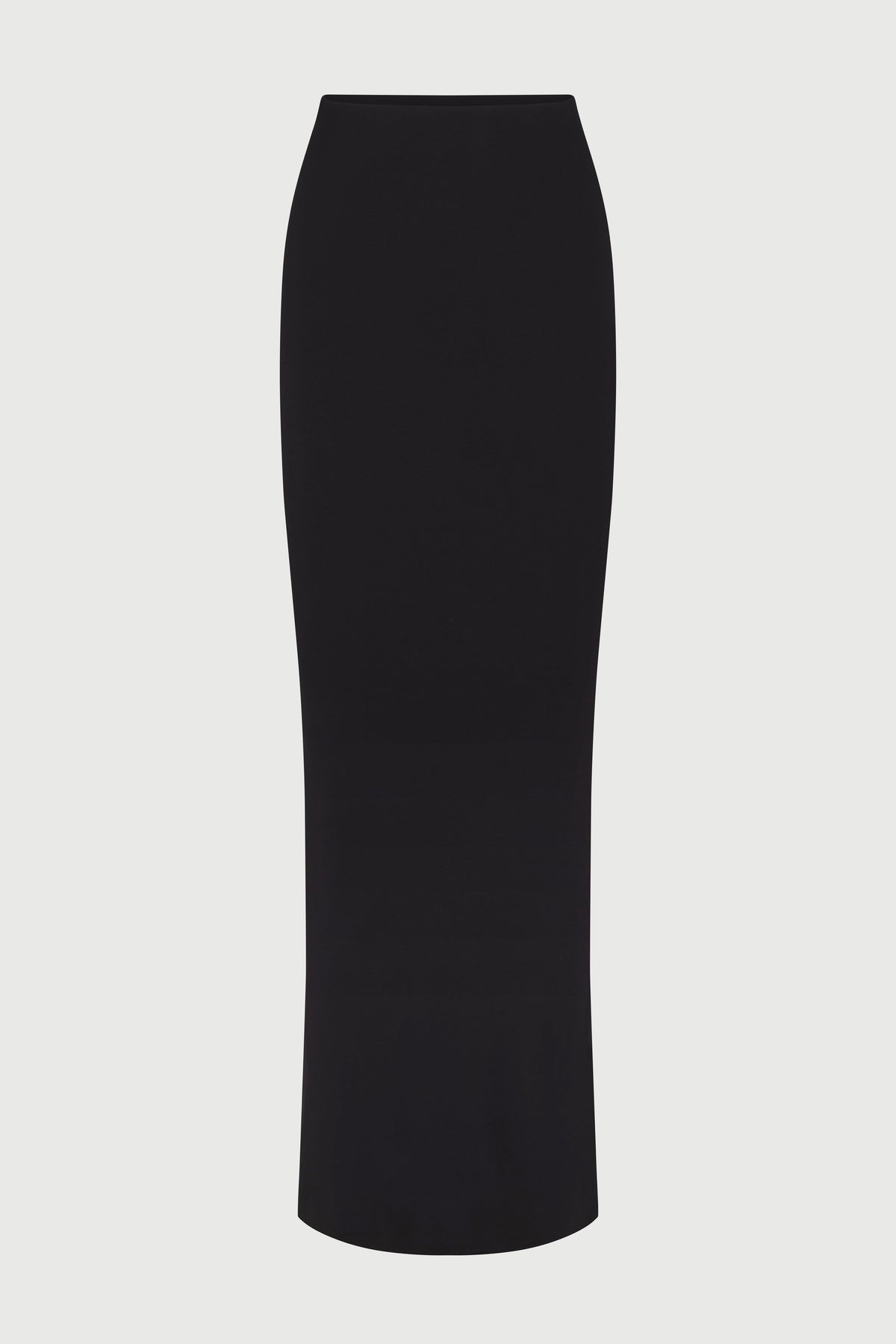BLACK Modal Scoop Waist Maxi Skirt