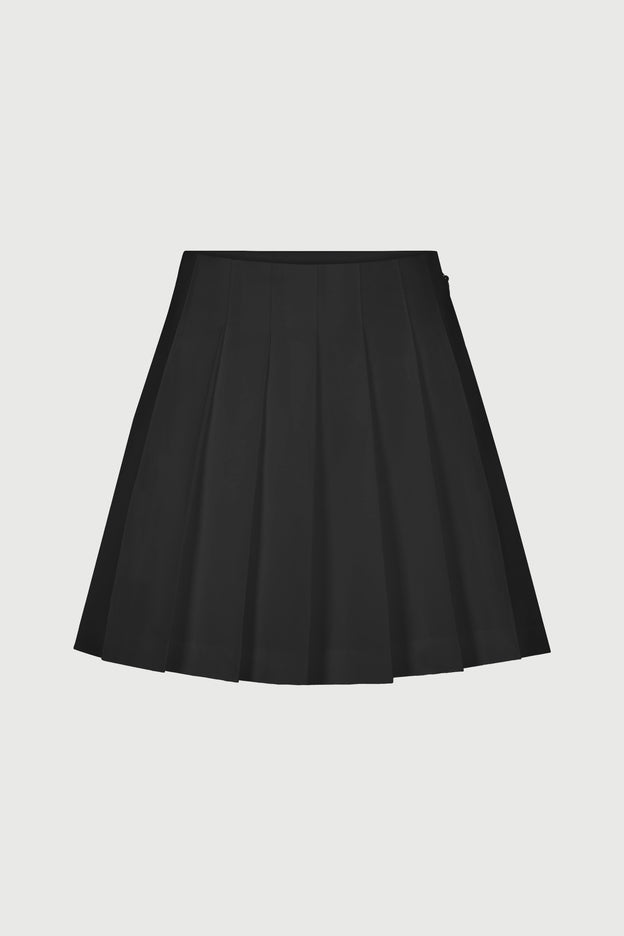 Shirting Pleated Mini Skirt