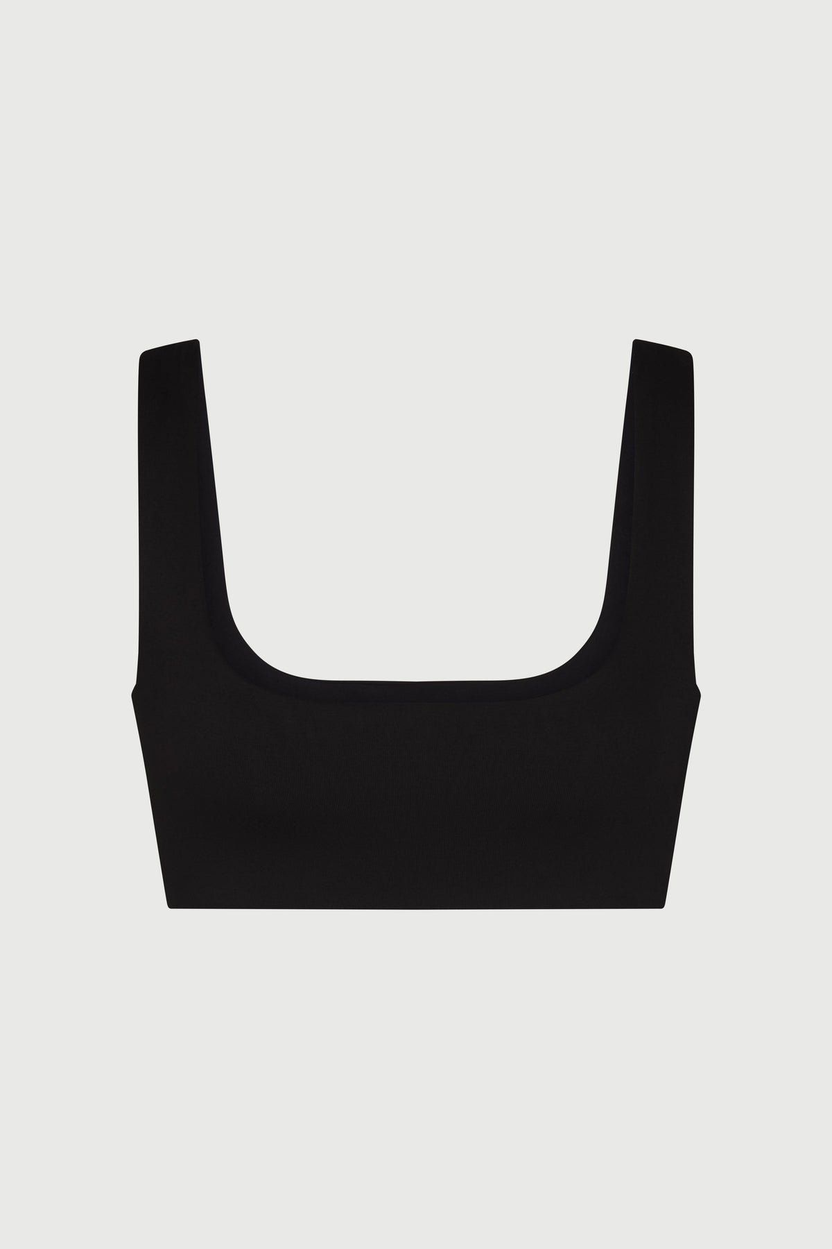 BLACK Smooth Tank Crop Top