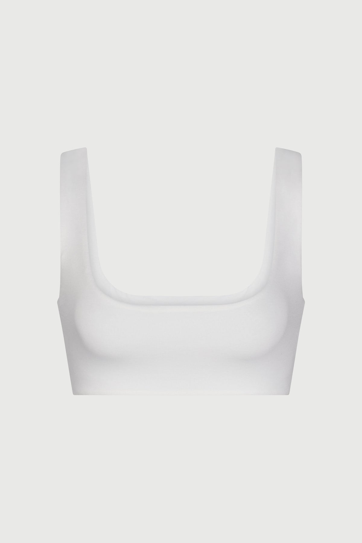 WHITE Smooth Tank Crop Top