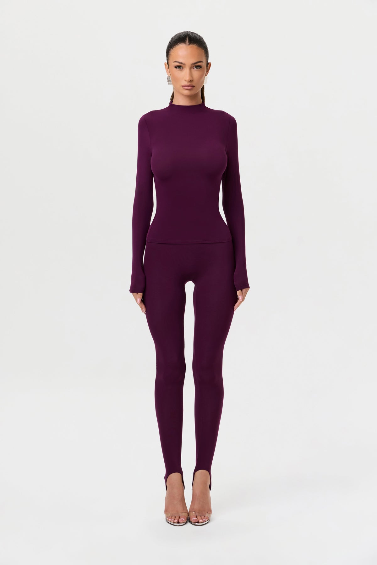 Dark Berry Naked Stirrup Legging