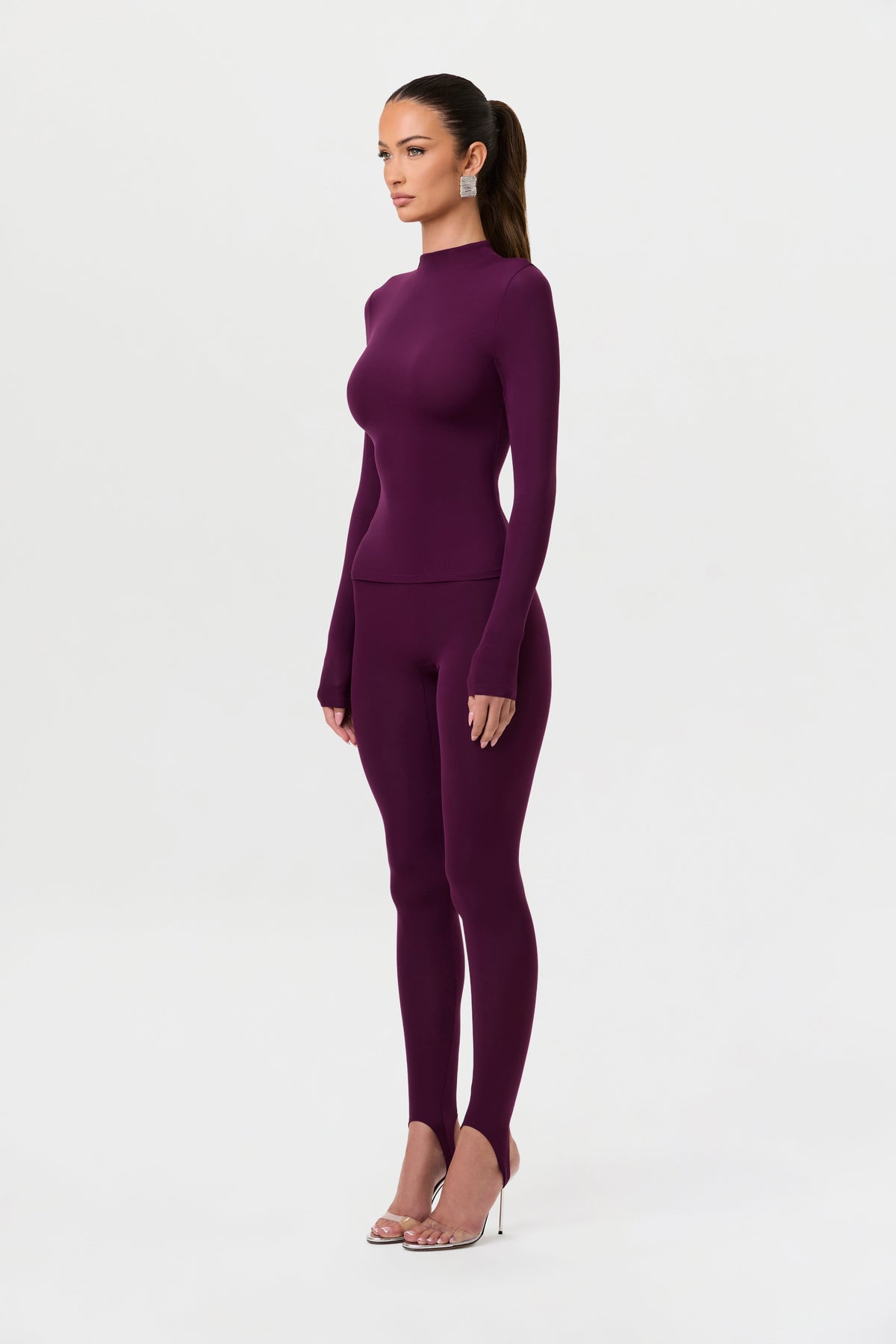 Dark Berry Naked Stirrup Legging