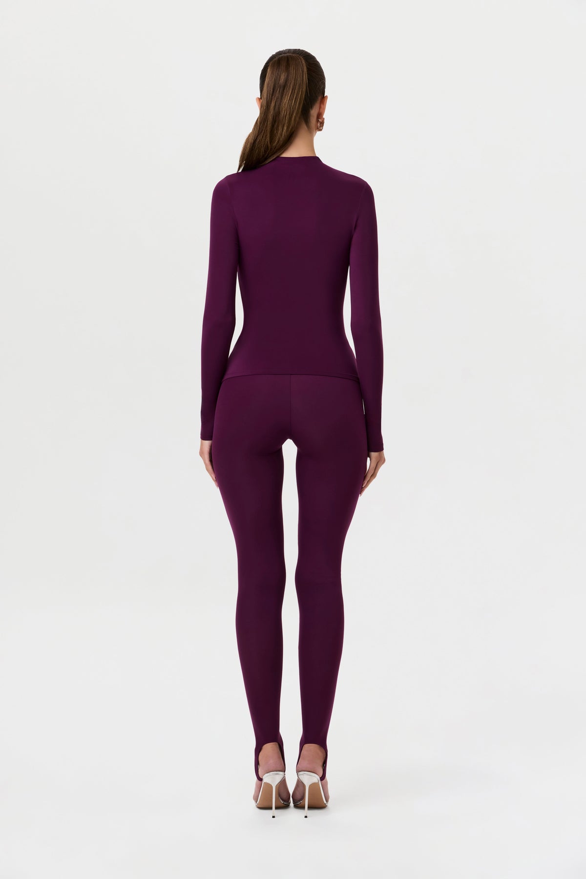 Dark Berry Naked Stirrup Legging Petite