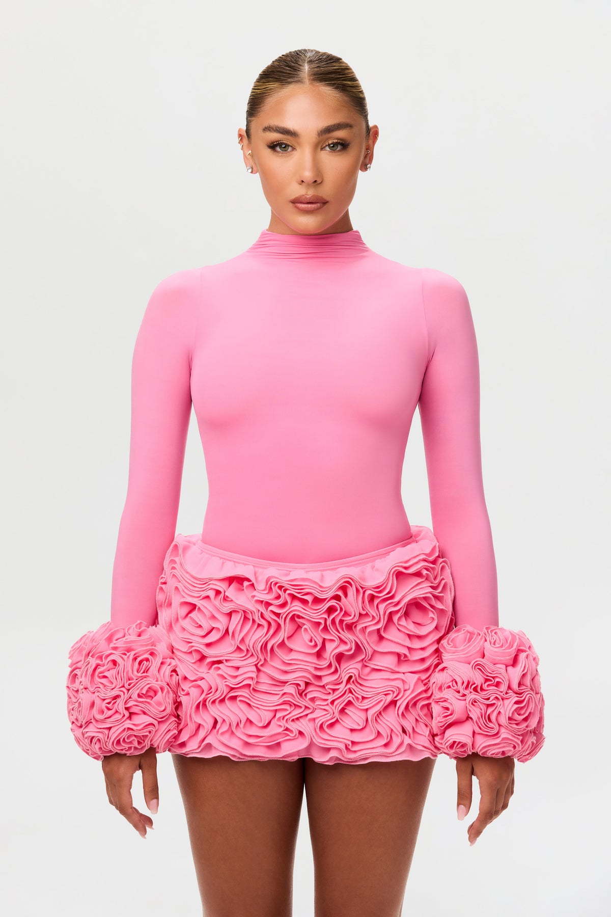 Naked Mock Neck Top
