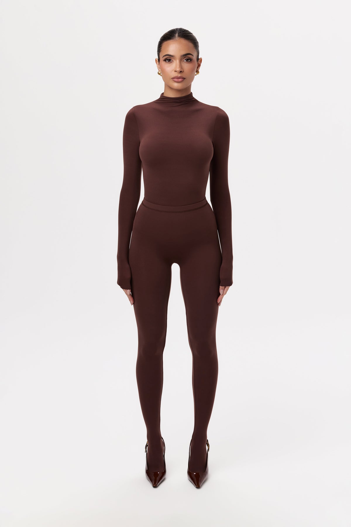 Chocolate Naked Closed Toe Legging