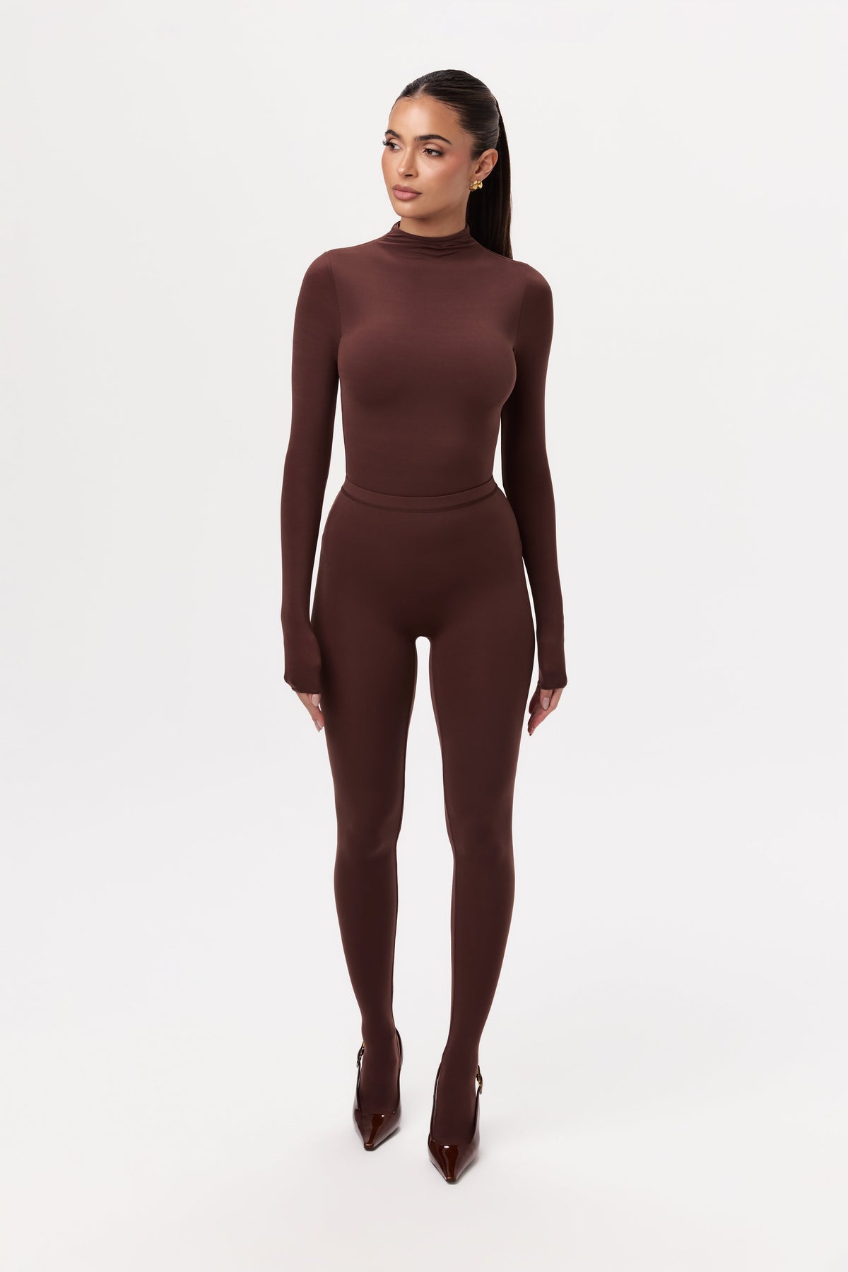 Chocolate Naked Closed Toe Legging