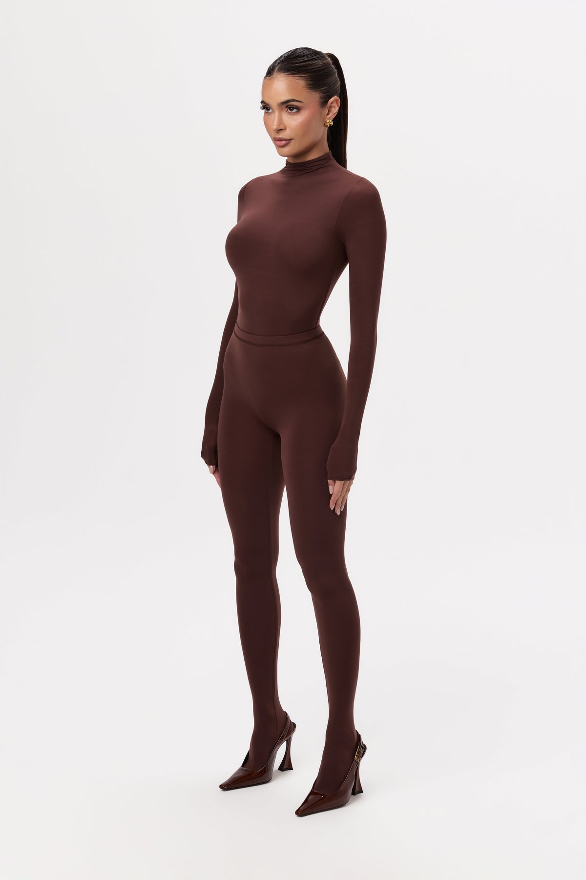 Chocolate Naked Closed Toe Legging