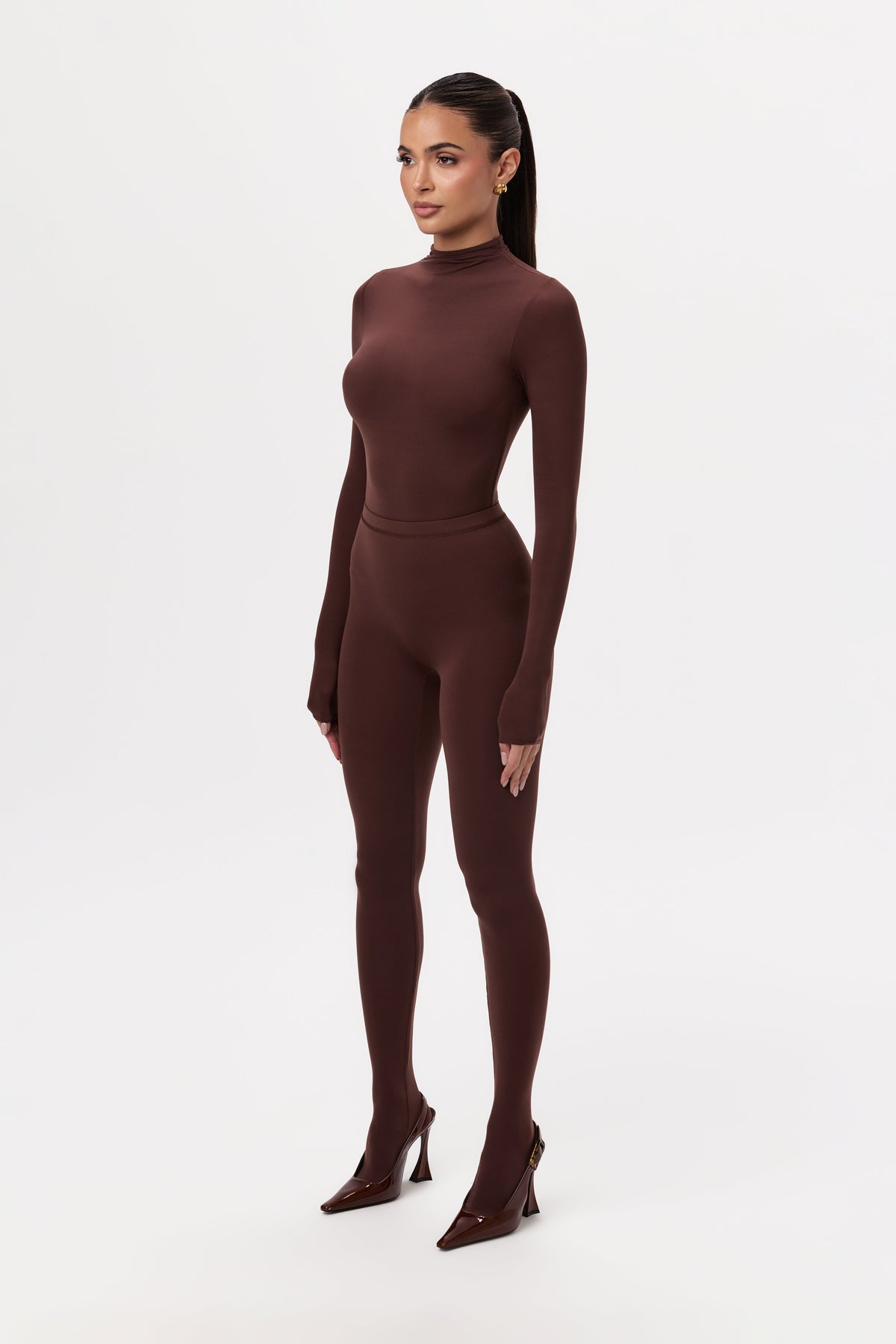 Chocolate Naked Closed Toe Legging