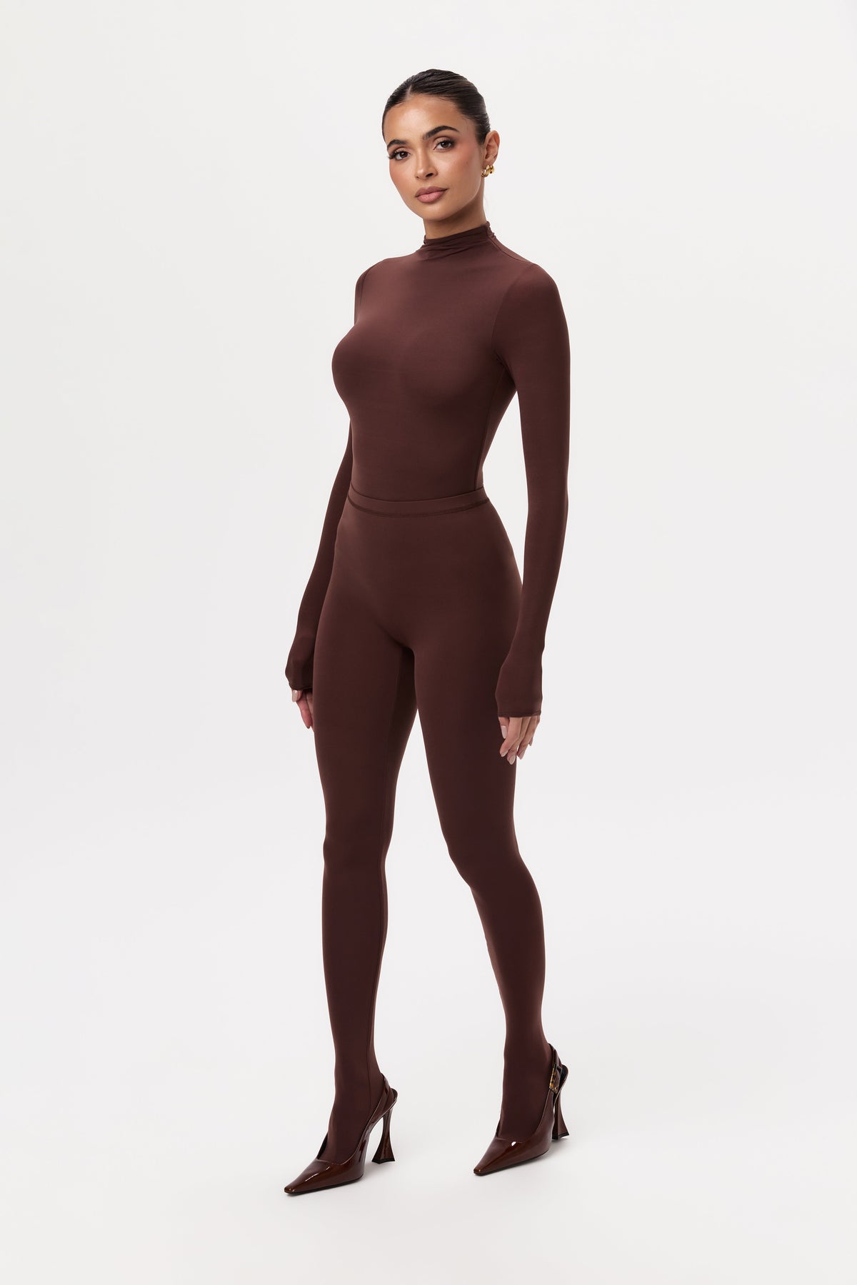 Chocolate Naked Closed Toe Legging