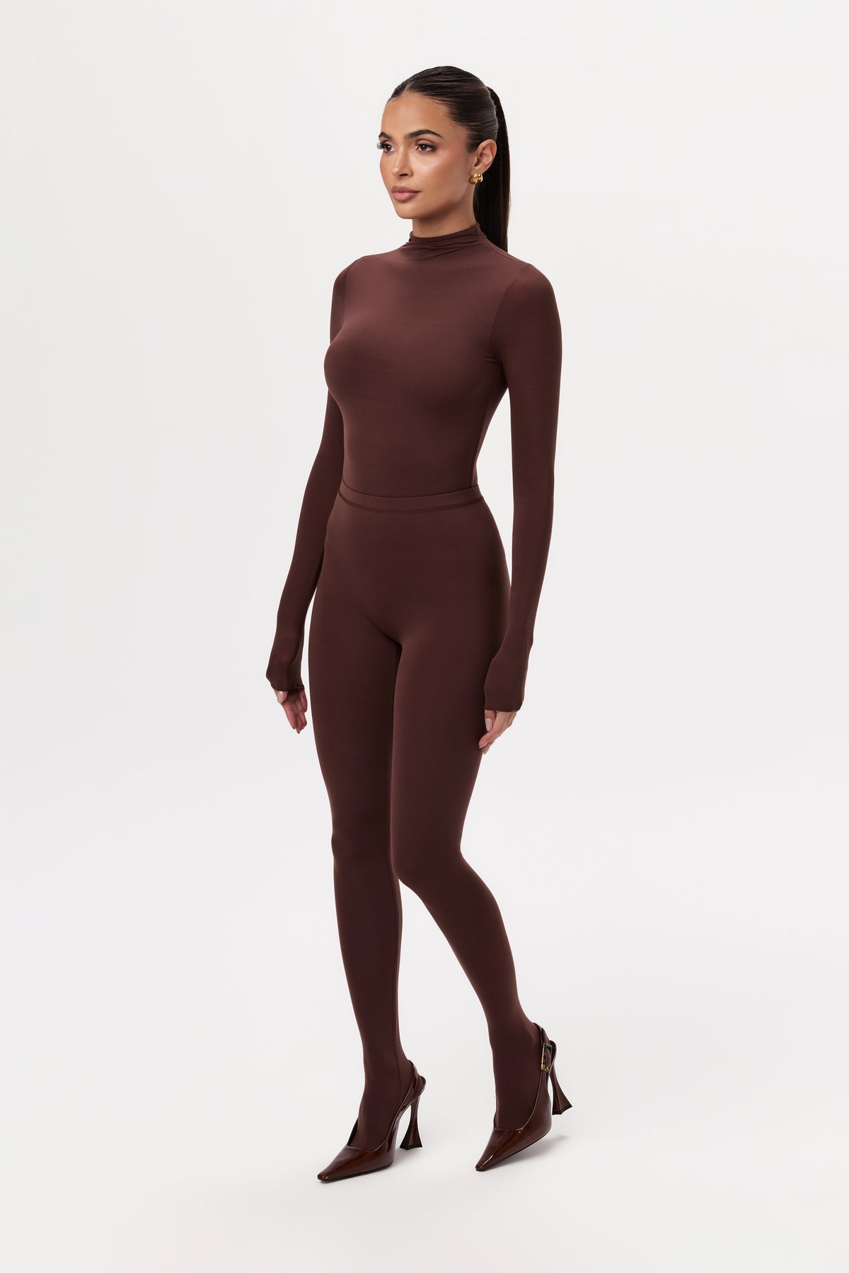 Chocolate Naked Closed Toe Legging
