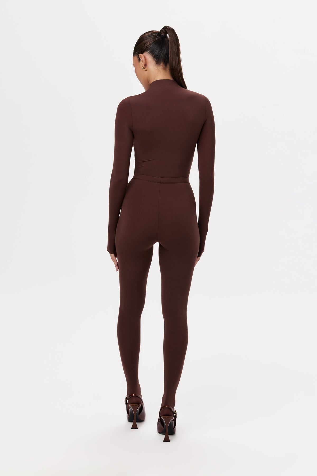 Chocolate Naked Closed Toe Legging