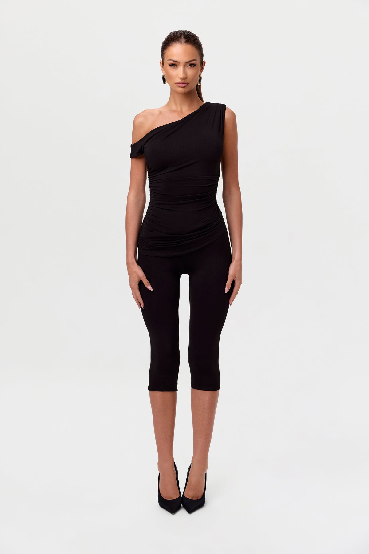 Black Smooth Sculpt Cropped Legging