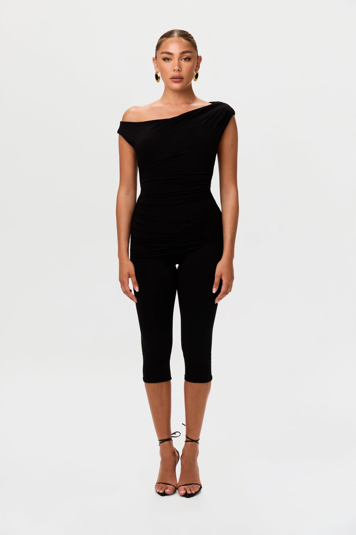 Black Smooth Sculpt Cropped Legging