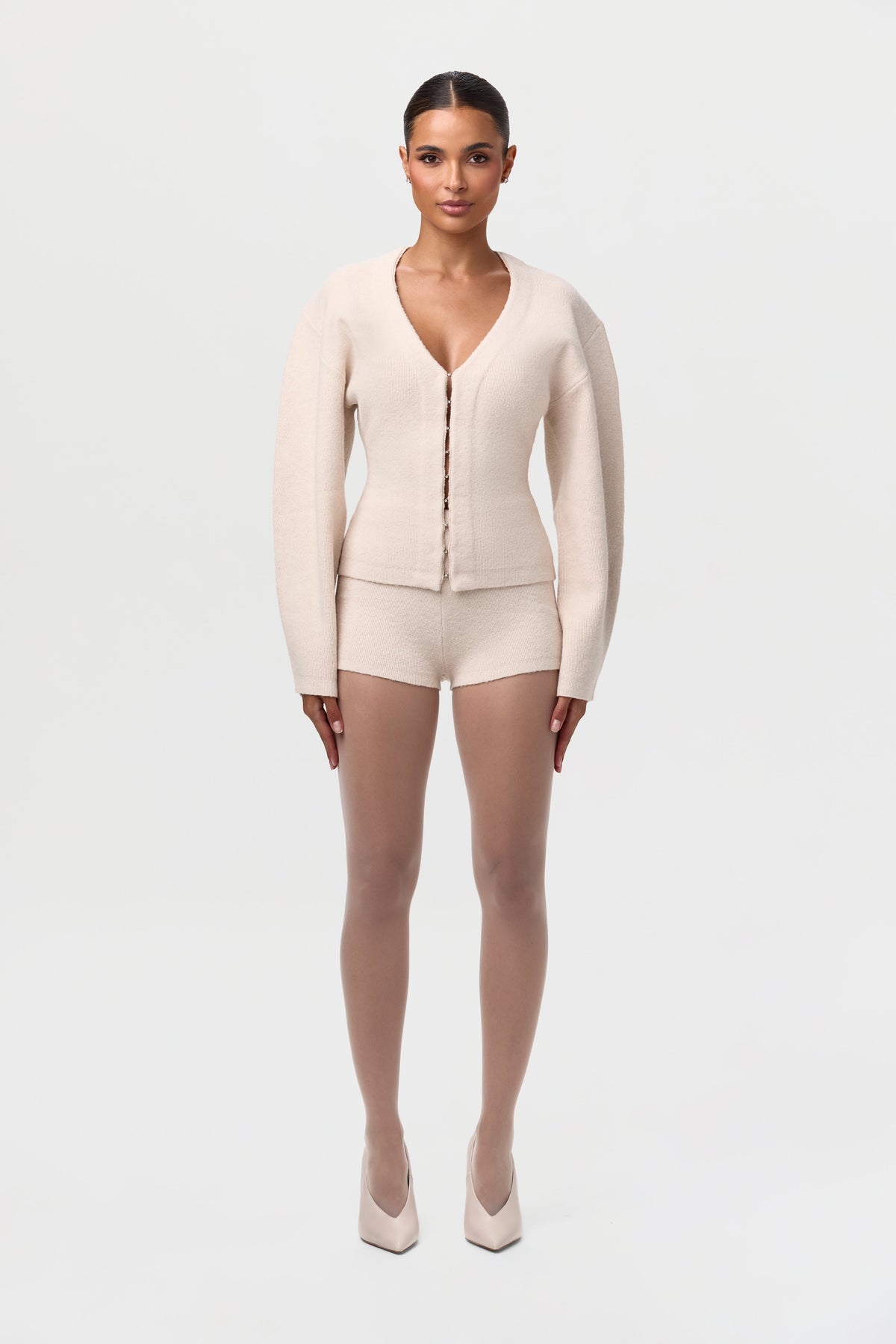 Bone Knit Hot Short