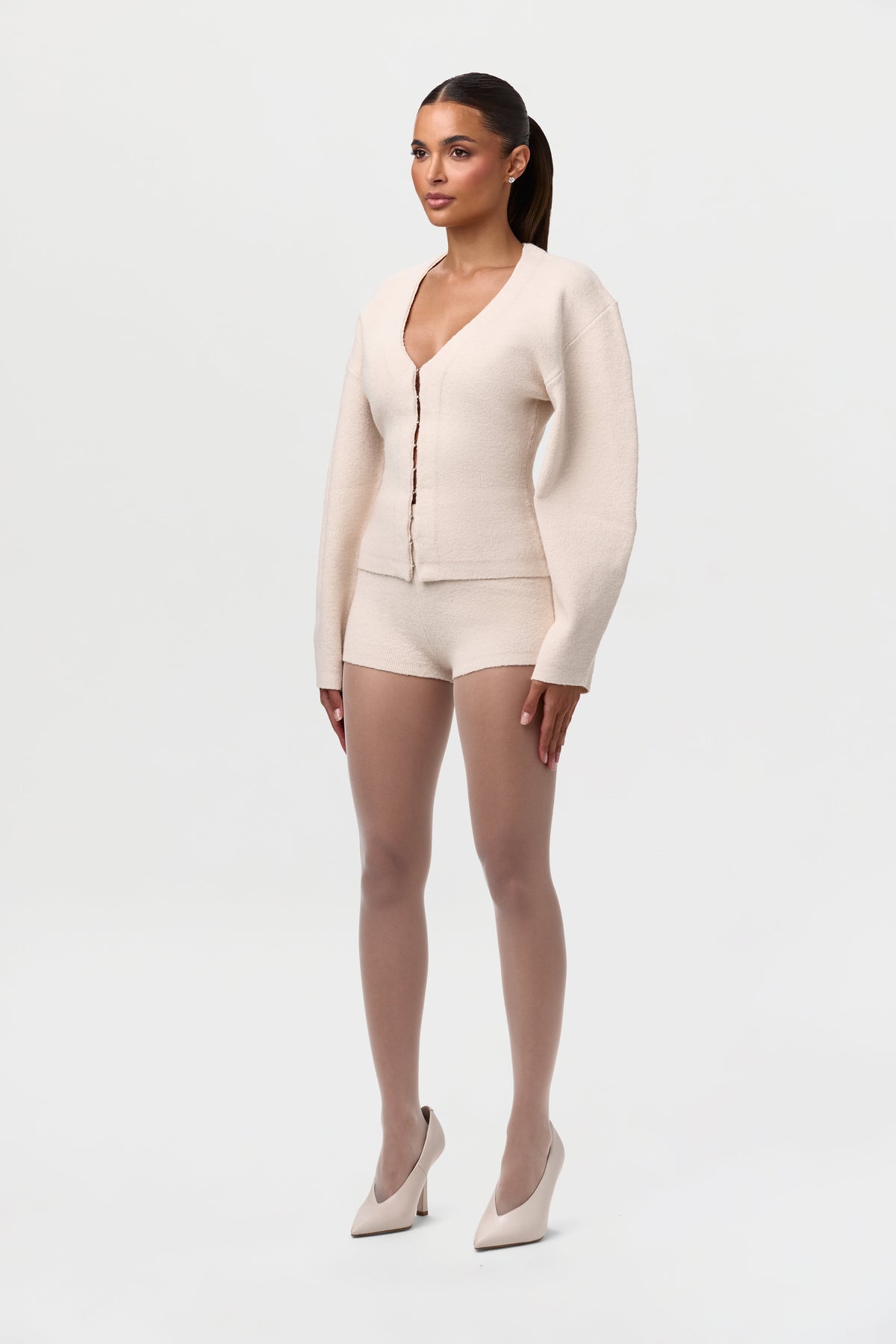 Bone Knit Hot Short