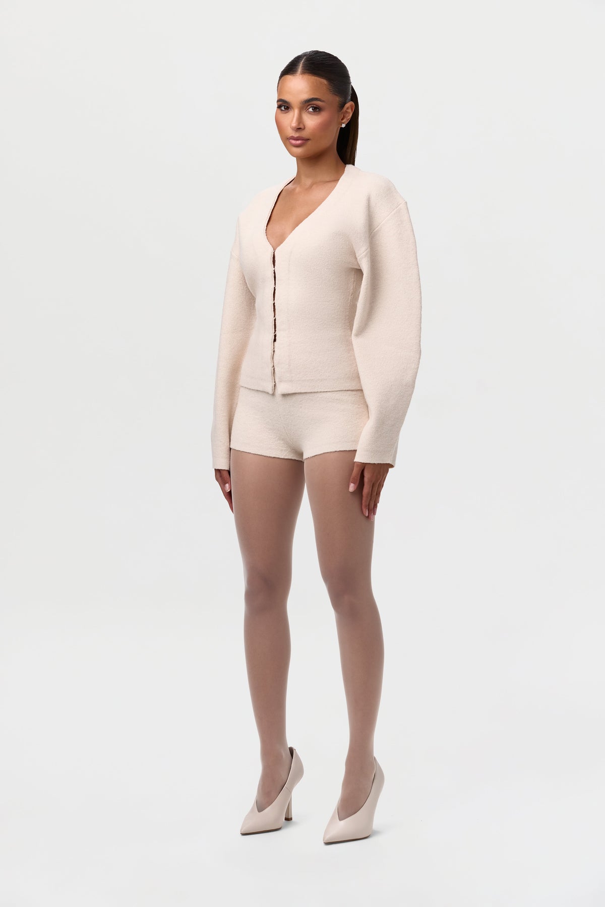 Bone Knit Hot Short