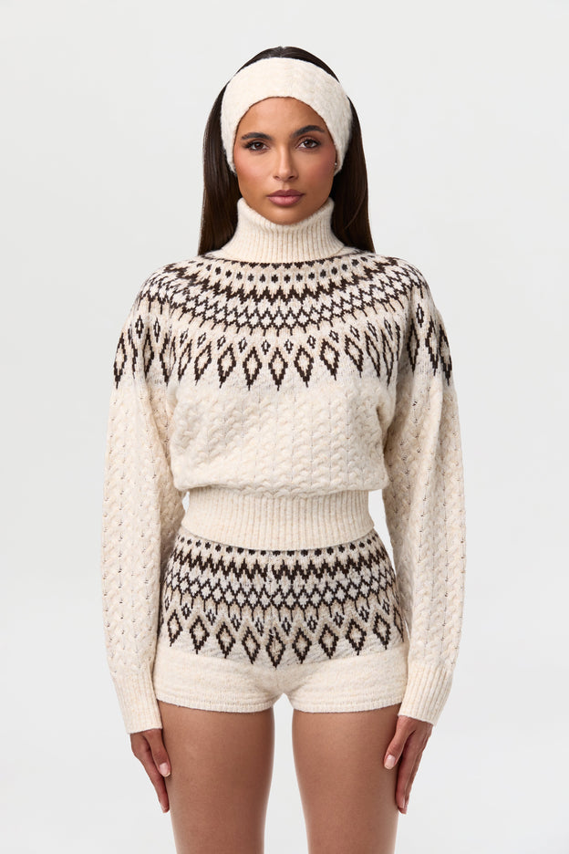 Knit Fair Isle Hot Short