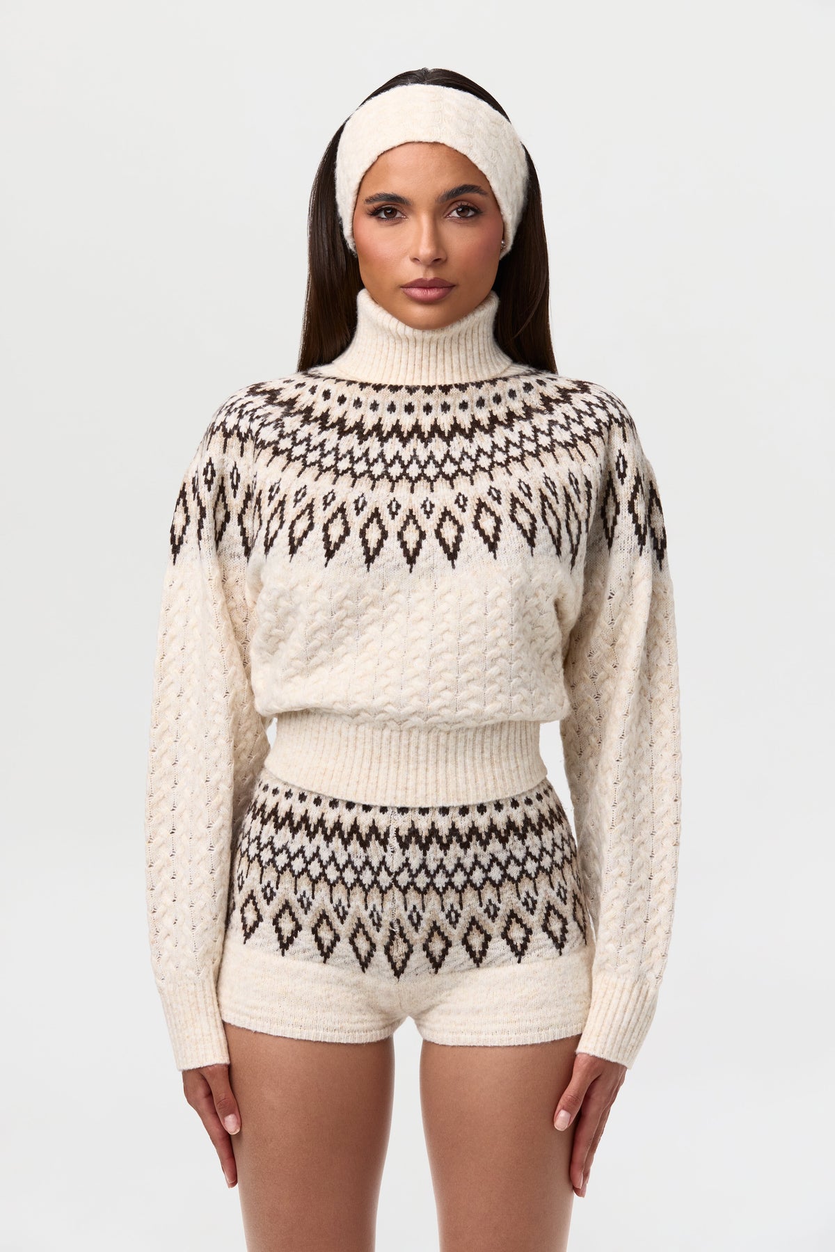 Bone Cable Knit Headband