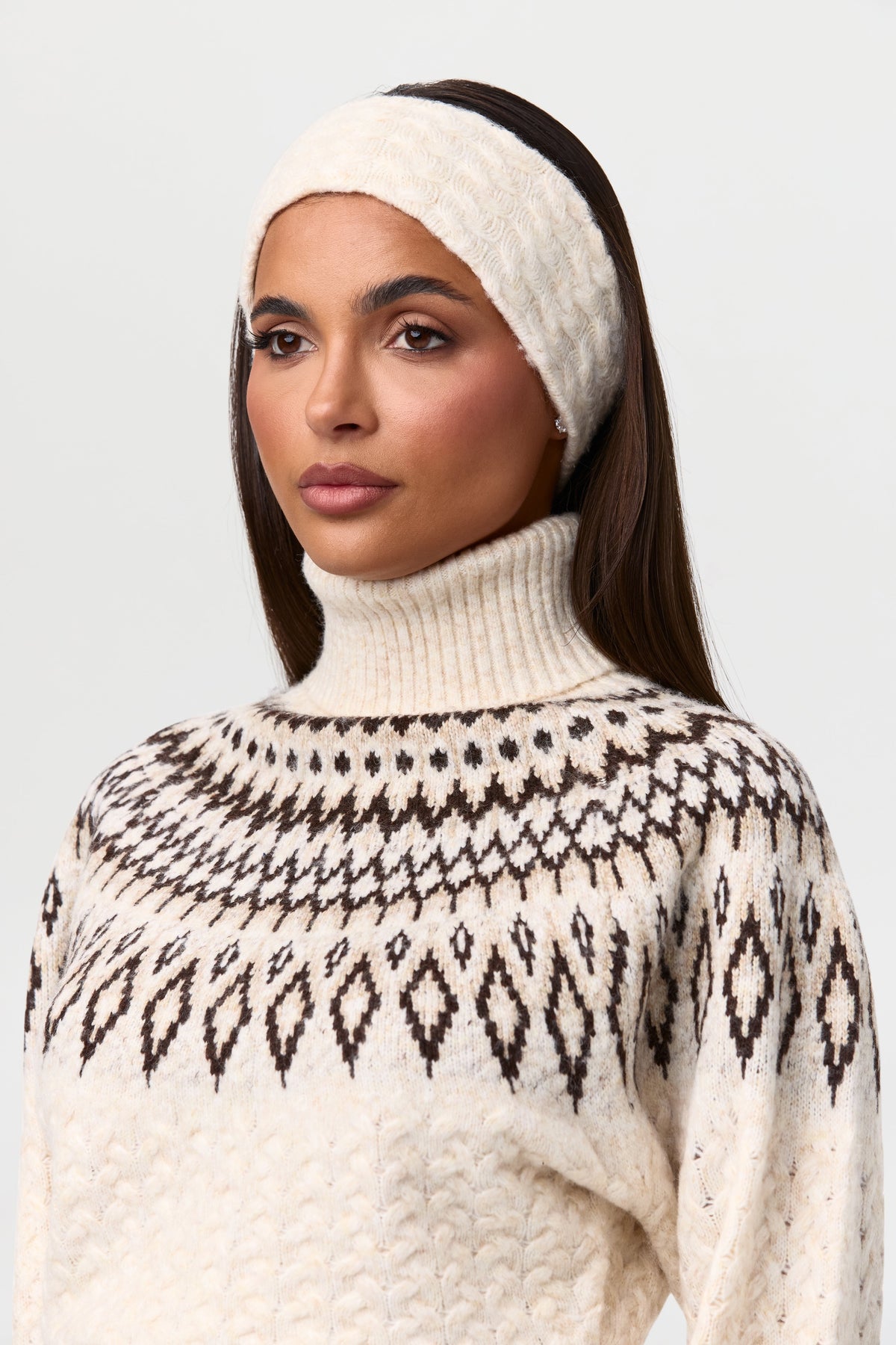 Bone Cable Knit Headband
