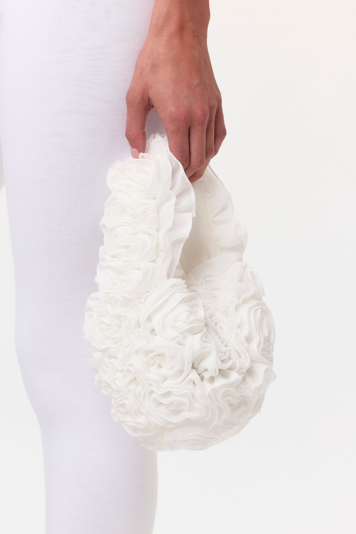 White Roses Mini Handbag