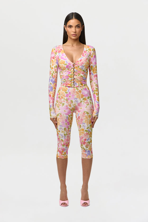 Naked Print Capri Legging