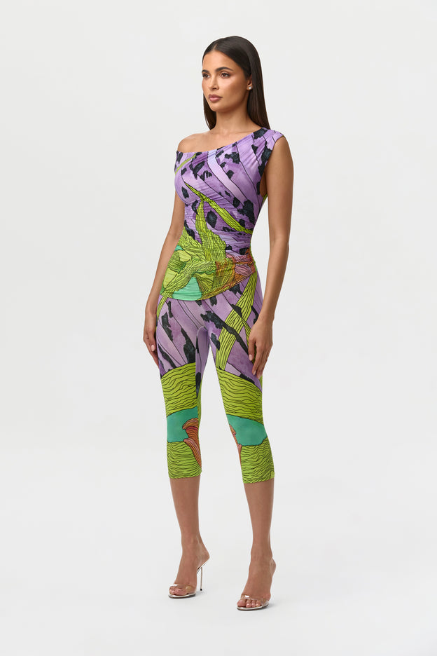 Naked Print Capri Legging