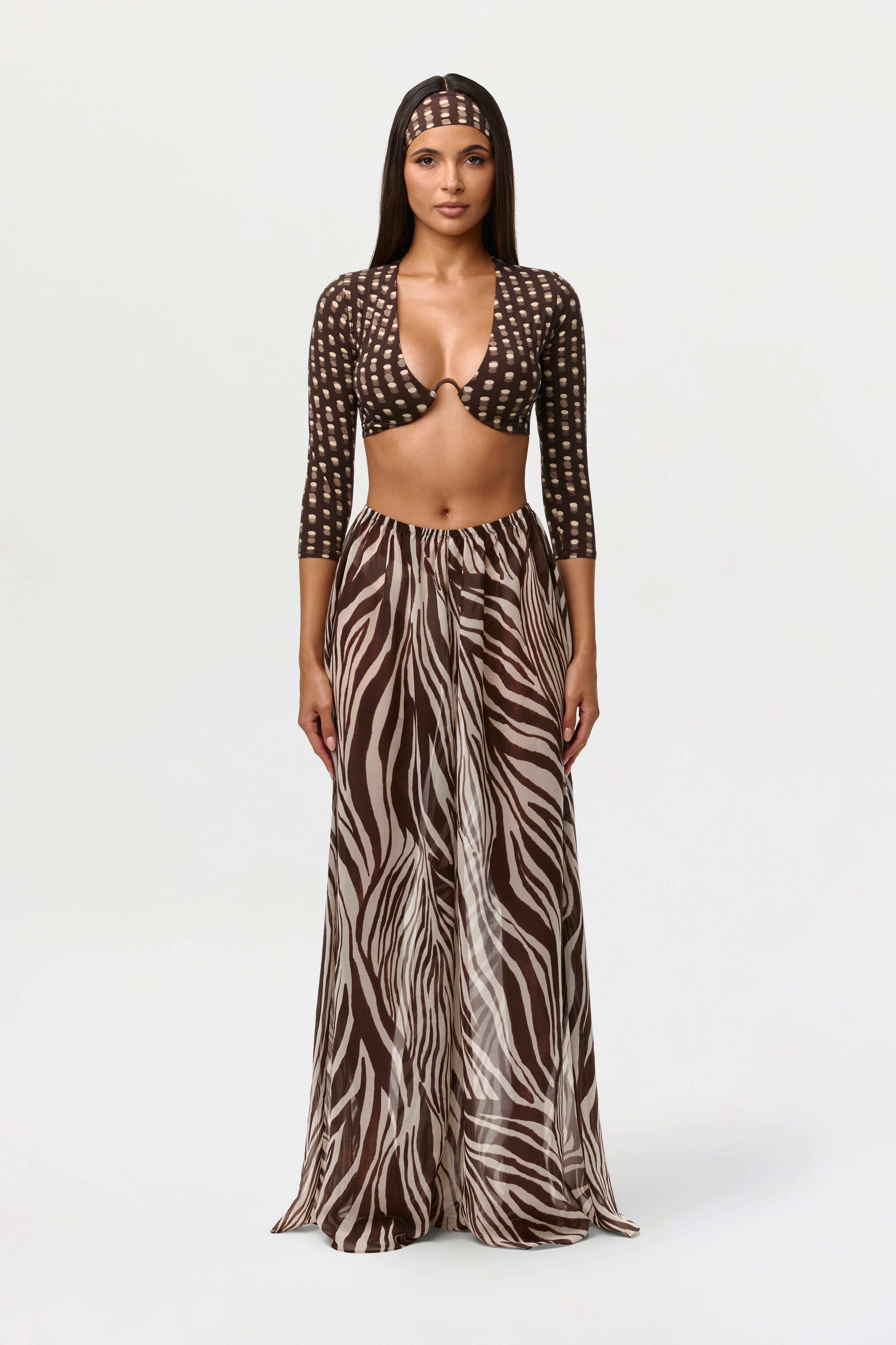 Chiffon Wide Leg Pants