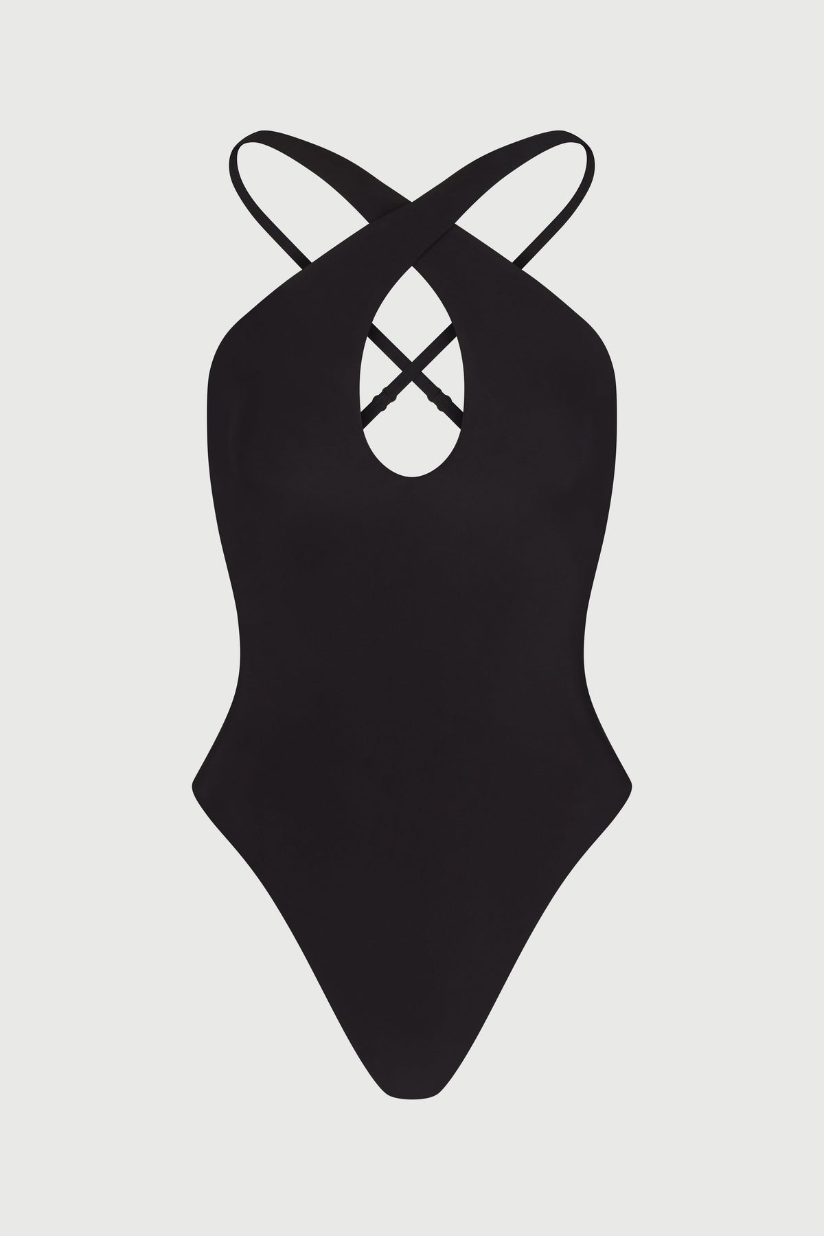 BLACK Keyhole One-Piece Swimsuit
