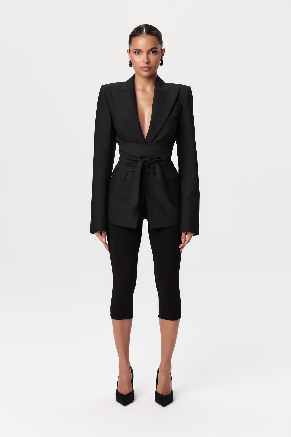 Black Smooth Sculpt Cropped Legging