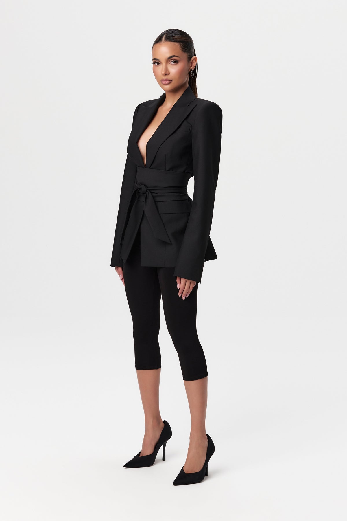 Black Smooth Sculpt Cropped Legging
