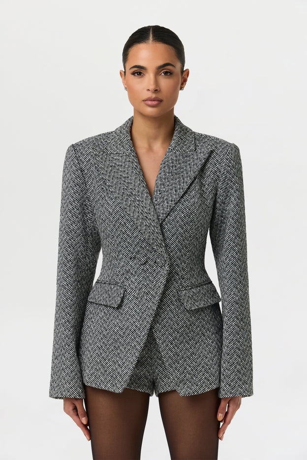 Pattern Suiting Hot Short