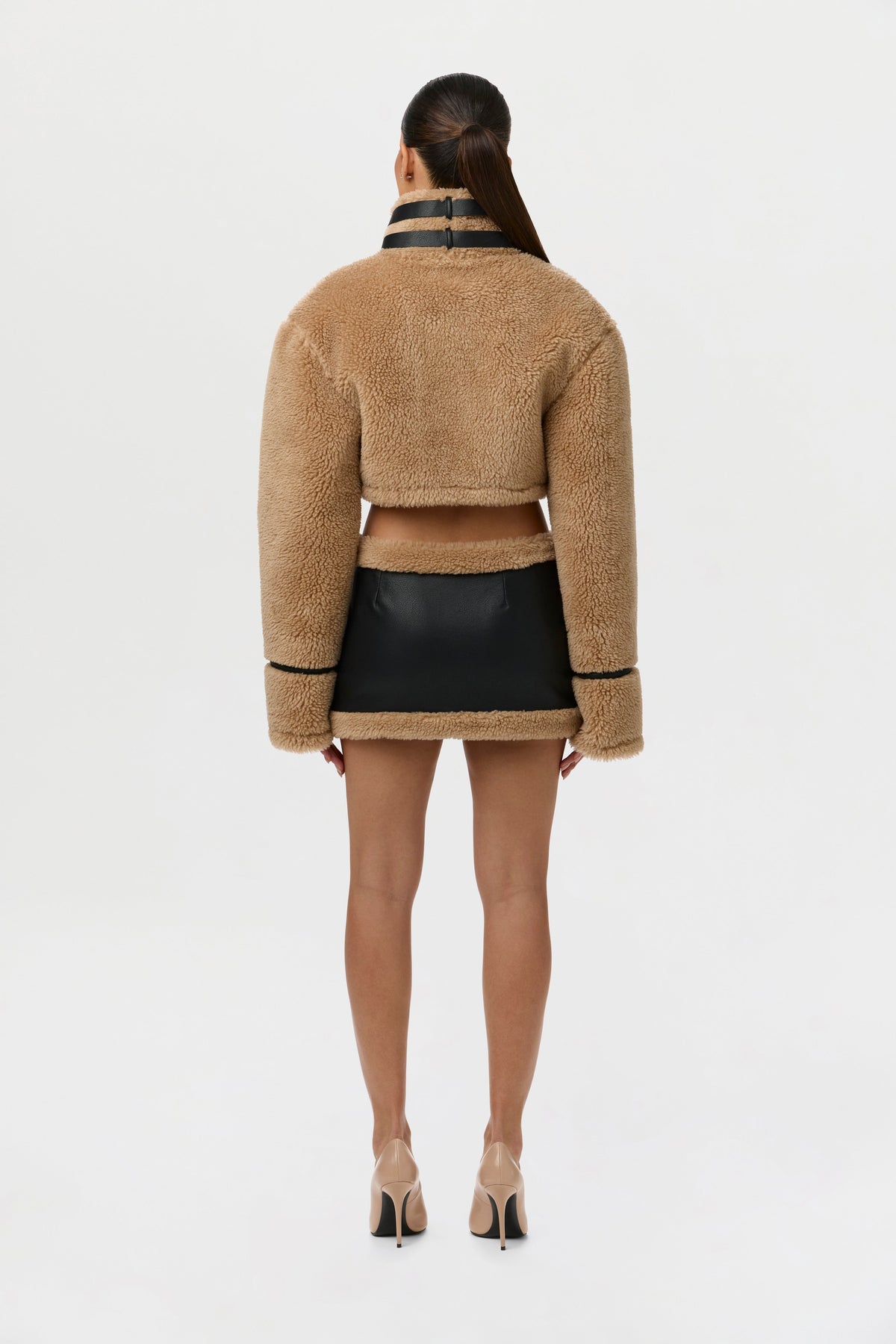 Black/Tan Sherpa Jacket