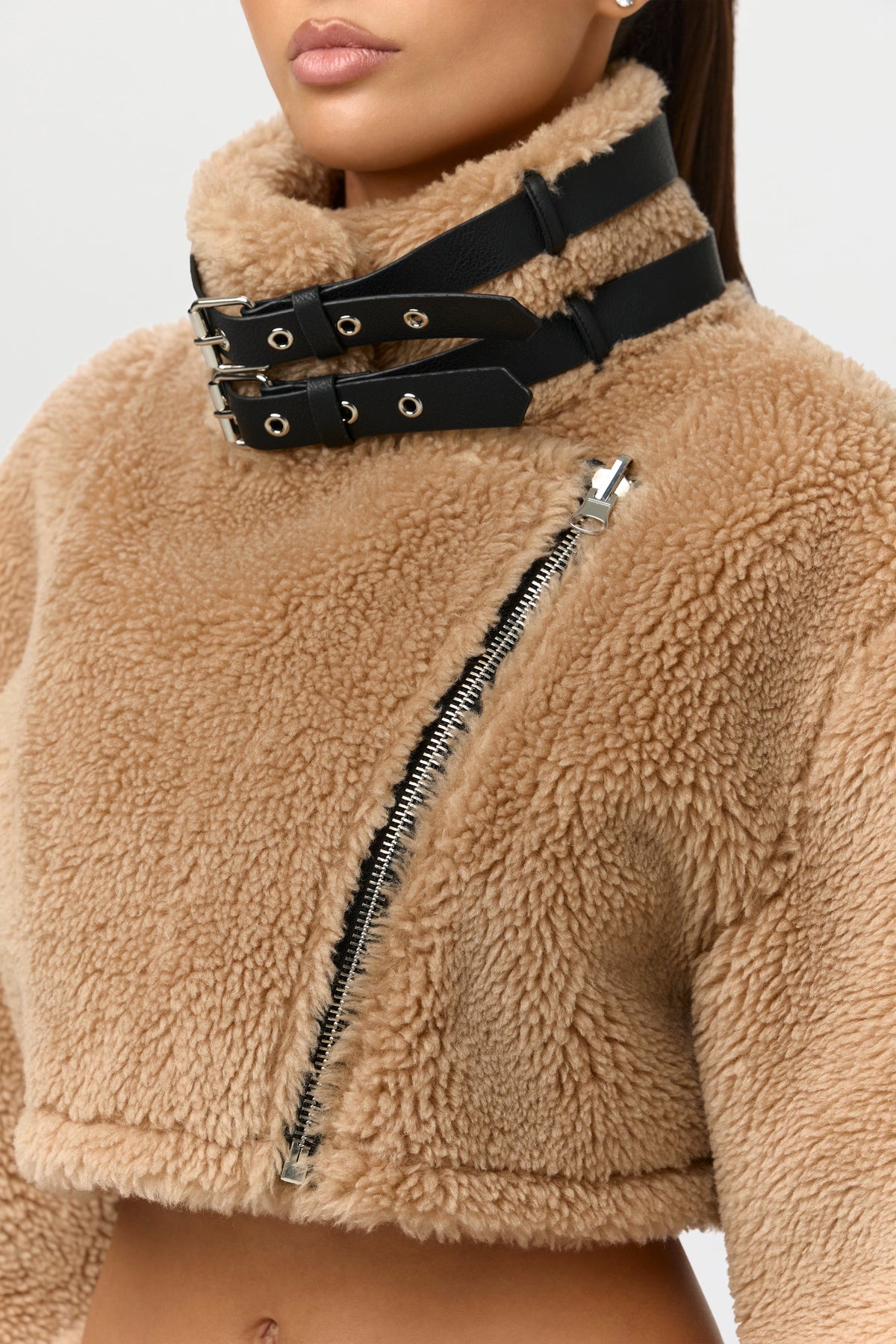 Black/Tan Sherpa Jacket