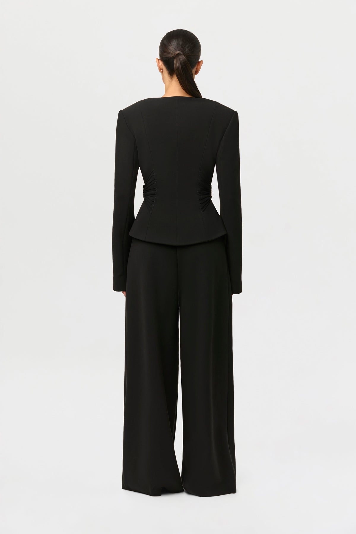 Suiting V-Neck Corset Blazer