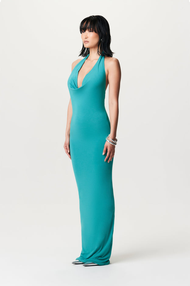 Modal Cowl Neck Maxi Dress