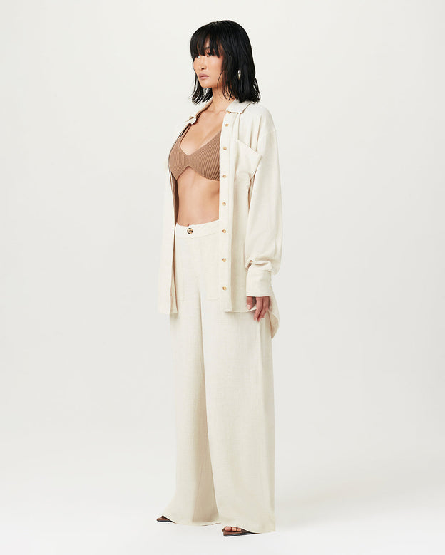Linen Wide Leg Pants