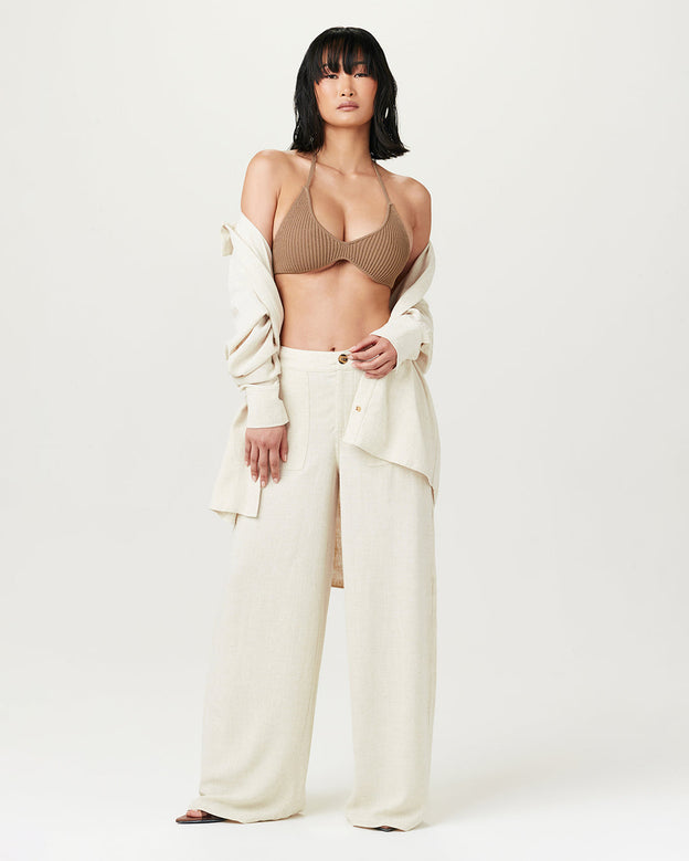 Linen Wide Leg Pants