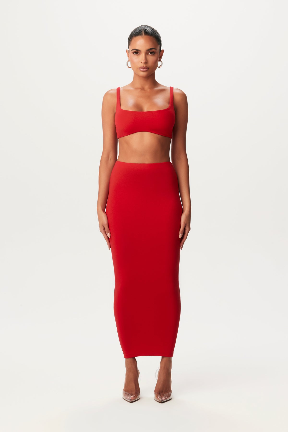 STRAWBERRY NW Cropped Tank Skirt Set