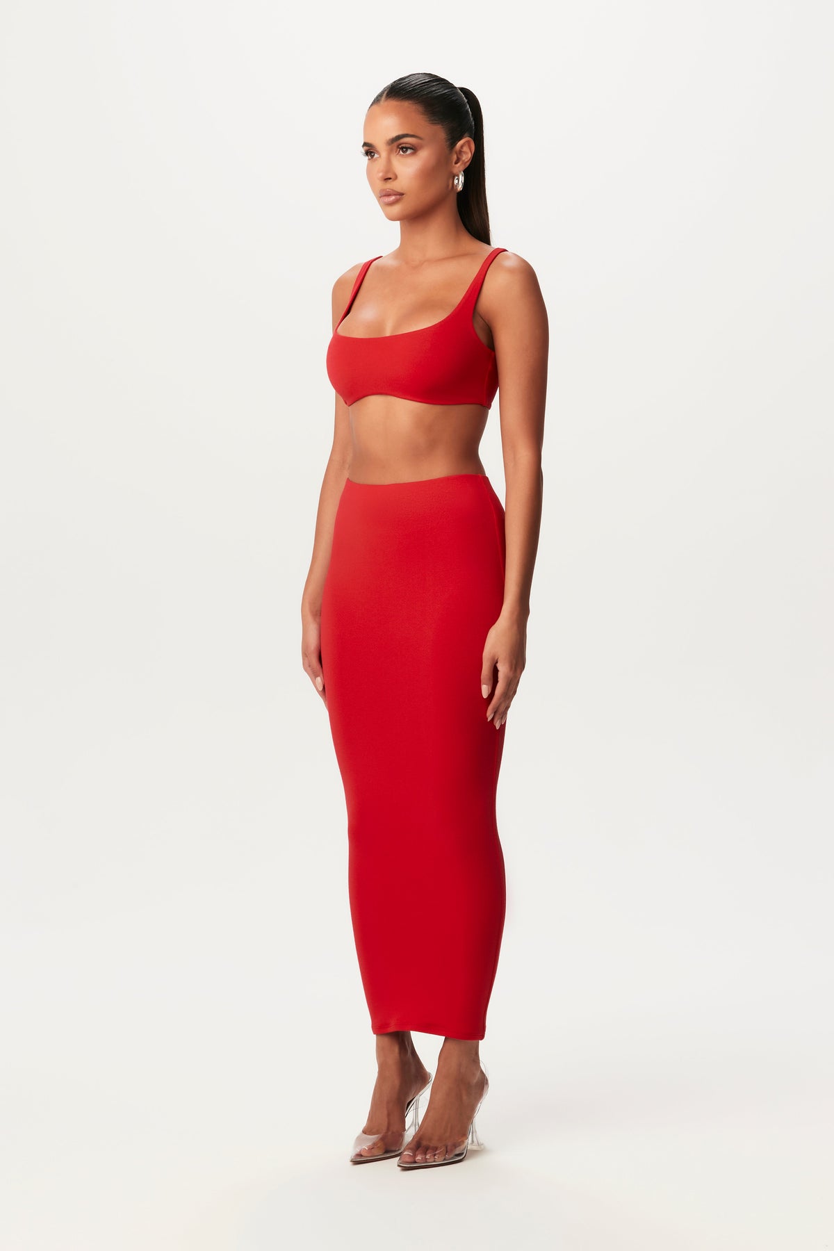 STRAWBERRY NW Cropped Tank Skirt Set
