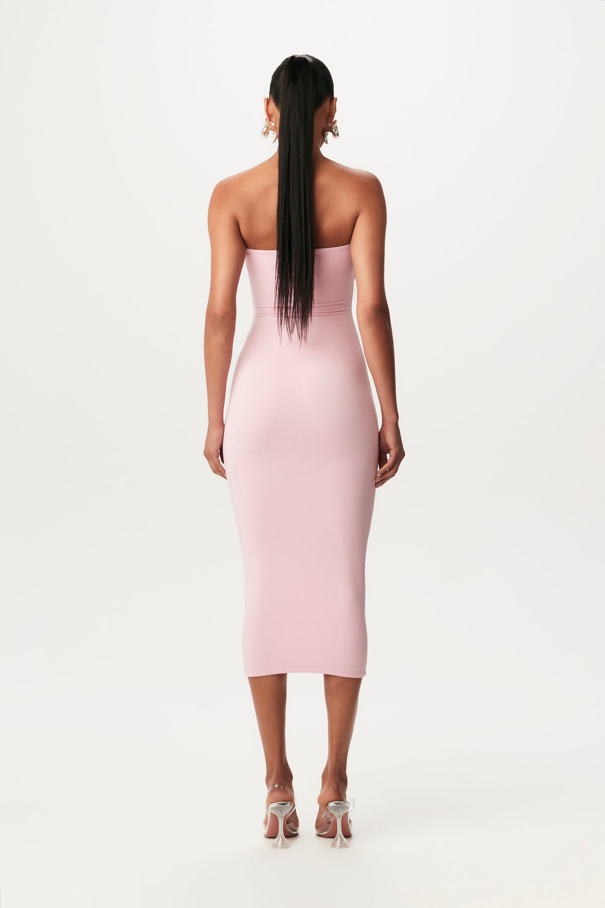 PINK FROSTING NW Tube Midi Dress